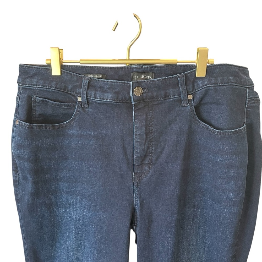 TALBOTS Dark Blue Straight Leg Jeans - Picture 3 of 7